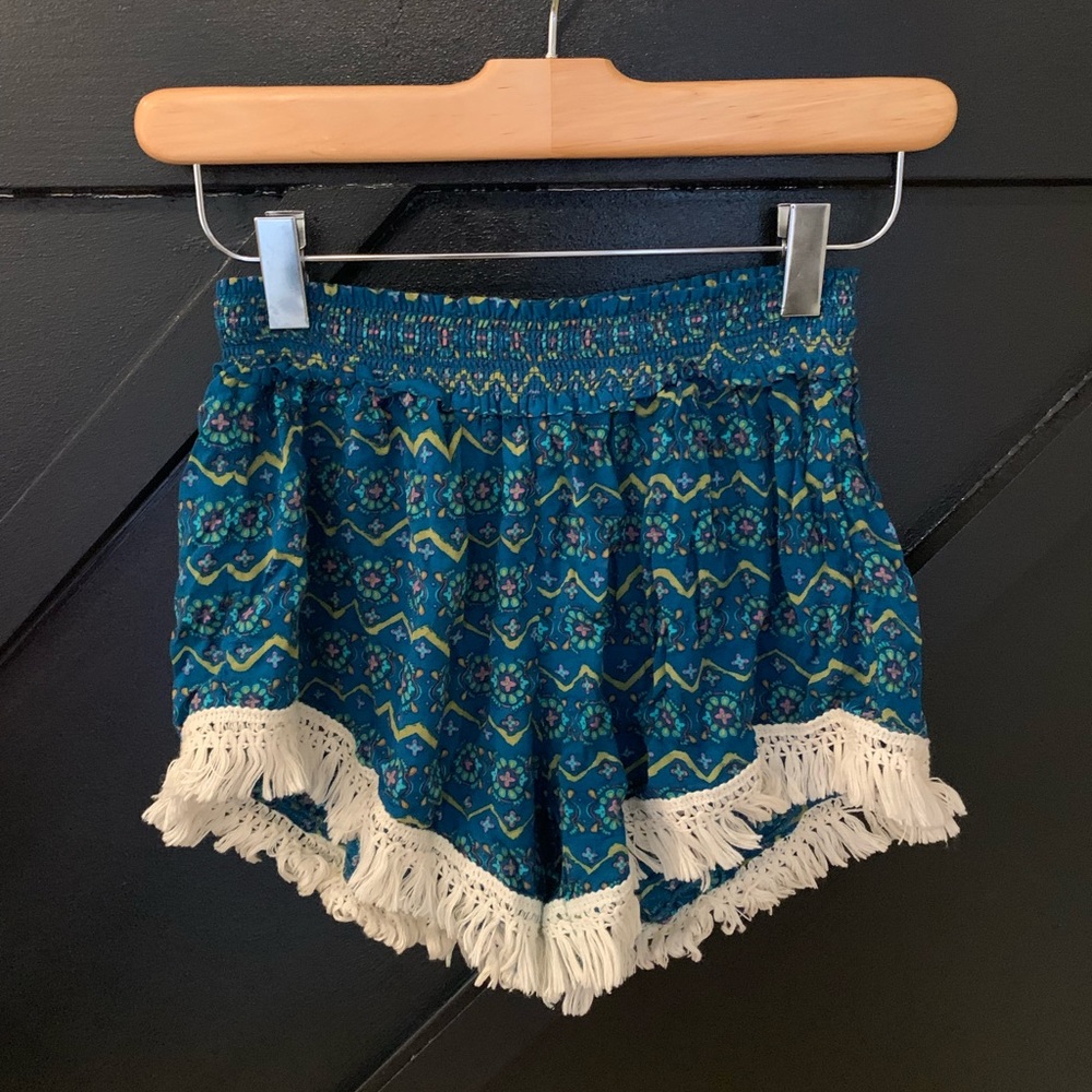Printed boho shorts